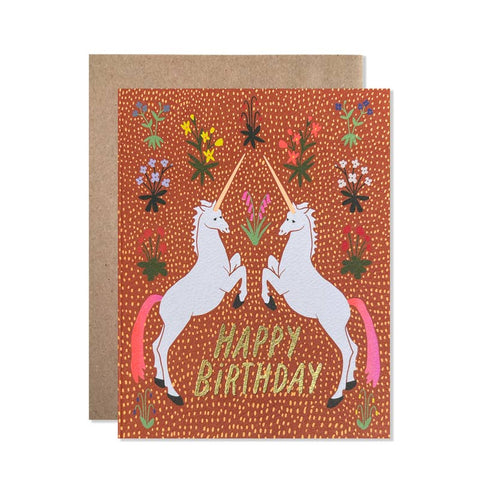 Unicorn Happy Birthday Card