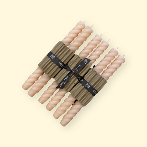 10" Rope Taper Candles