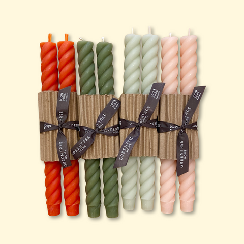 10" Rope Taper Candles