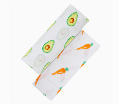 Avo Cuddle Organic Cotton Muslin Swaddle Set