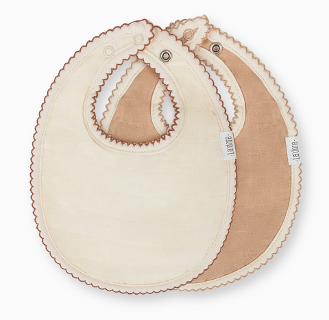 Muslin Bib Set, Neutral