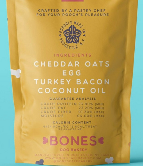 Cheddar Turkey Bacon Dog Treats