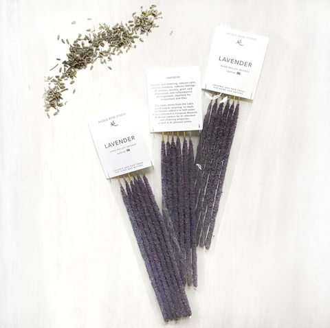 Lavender & White Sage Hand Rolled Incense