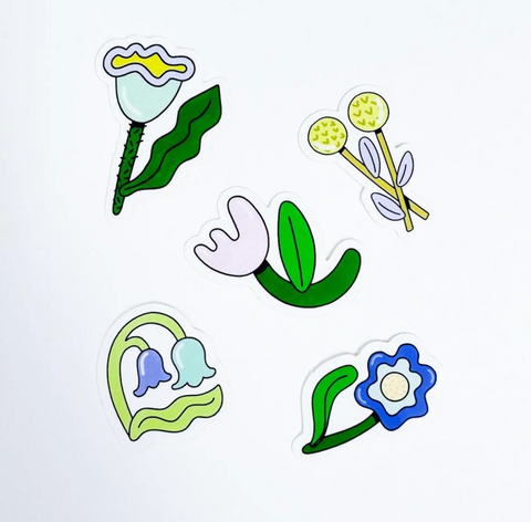 FUNKY FLORALS Sticker Pack