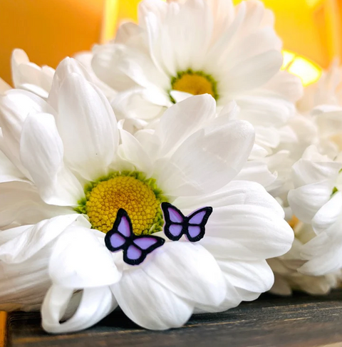 I Believe I Can Butterfly 3D Printed Earrings