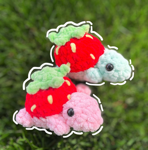 Strawberry Turtle Plushie