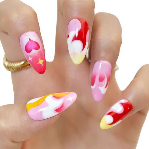 BURNING LOVE Press-On Nail Kit