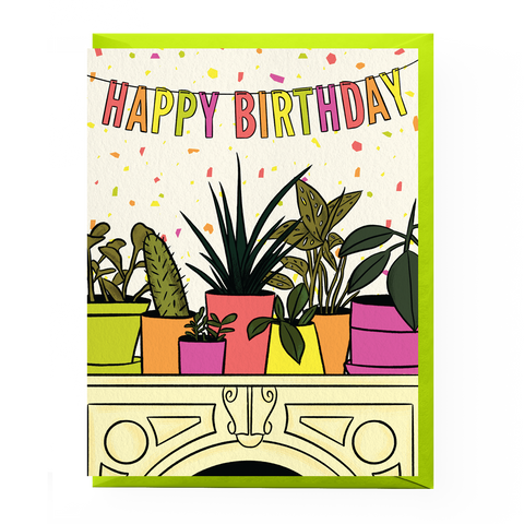 House Plant Birthday Card