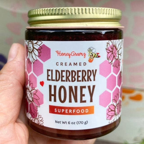 Creamed Elderberry Honey