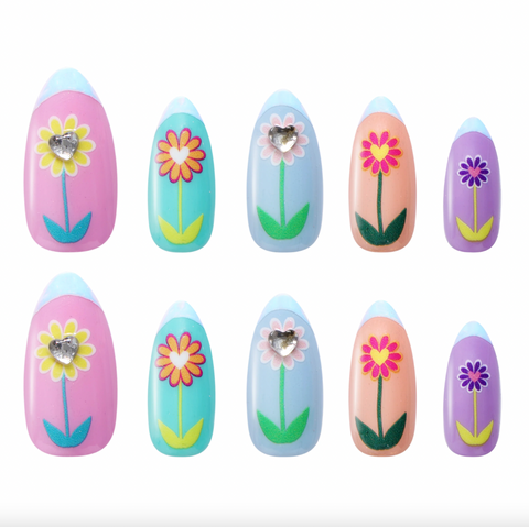 SPARKLE BLOSSOM Licensed Art Press-On Nail Kit