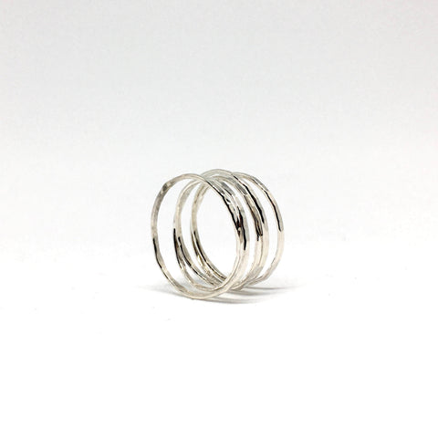 Quintet Ring, Sterling Silver