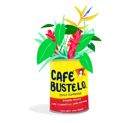 Bustelo Con Flores Art Print