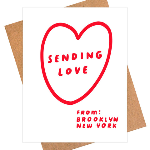 Sending Love, From Brooklyn Card