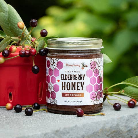 Creamed Elderberry Honey