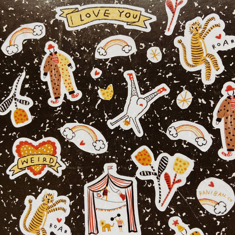 Circus Sticker Sheet