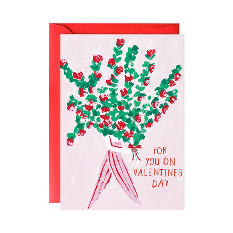 Valentines Bouquet Card