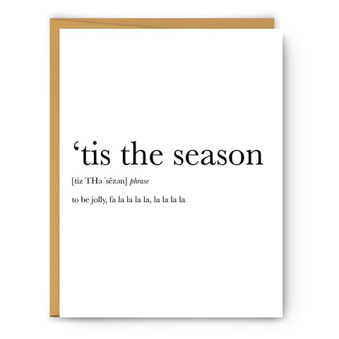 Tis The Season To Be Jolly Card