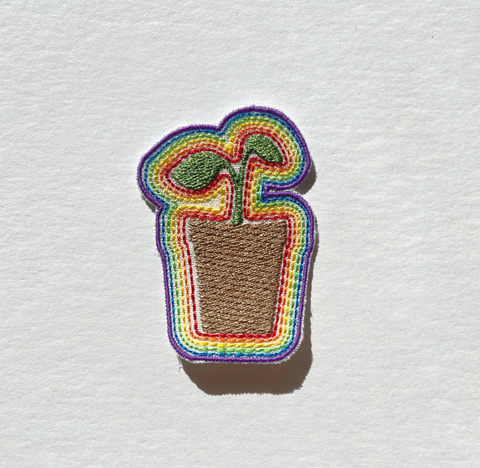 Rainbow Plant Iron-On Patch