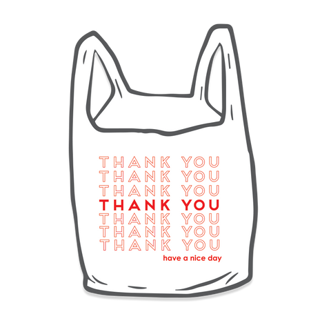 Thank You Bag Sticker