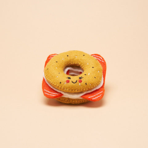 Bagel Squeaker Dog Toy