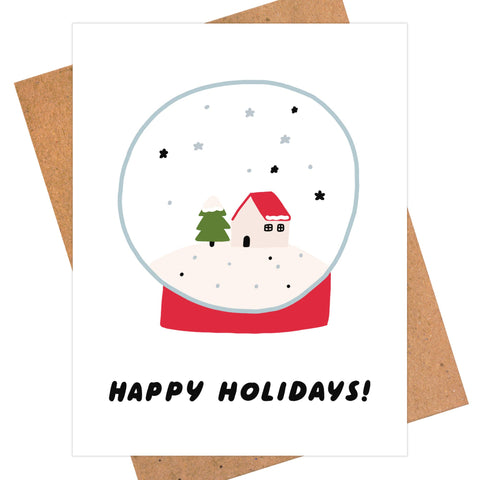 Holiday Snow Globe Card