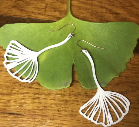 Ginkgoing My Way 3D Printed Earrings