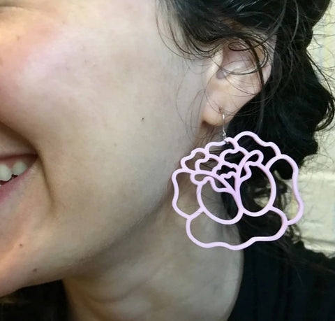 Thorn To Be Wild 3D Printed Earrings